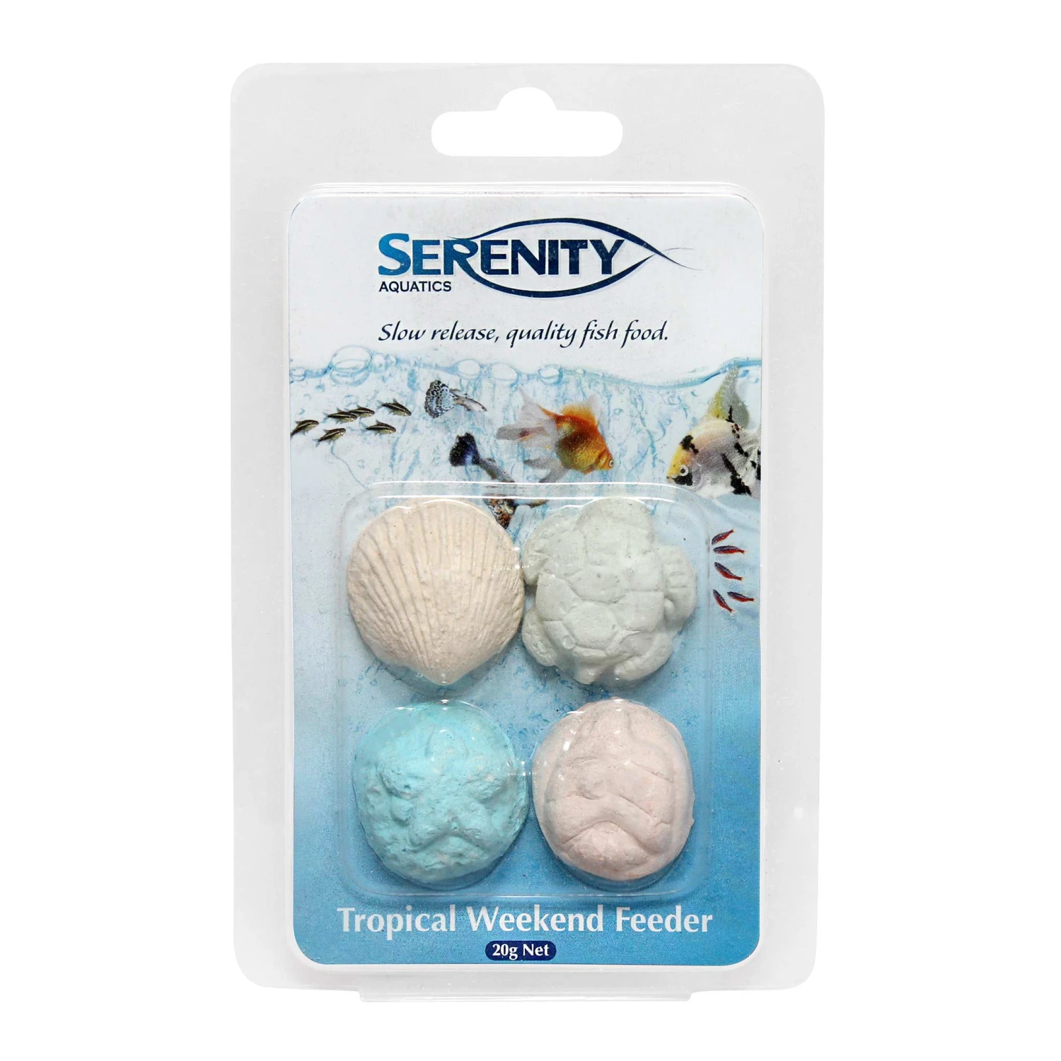 Serenity Aquatics Tropical Weekend Feeder Blocks 4 Pack 1 Serenity Aquatics Tropical Weekend Feeder Blocks 4 Pack