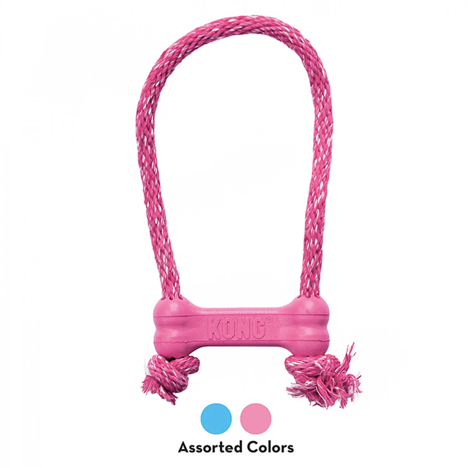 KONG Puppy Goodie Bone With Rope 3 KONG Puppy Goodie Bone With Rope - Image 3