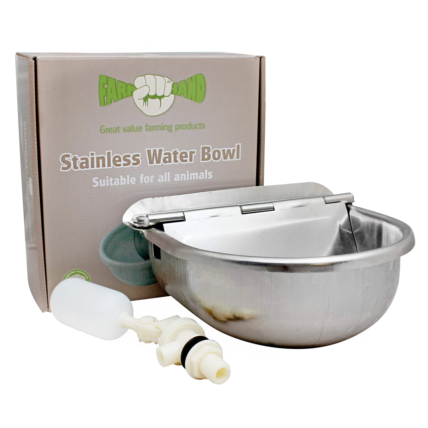 Farmhand Stainless Steel Water Drinking Bowl 1 Farmhand Stainless Steel Water Drinking Bowl