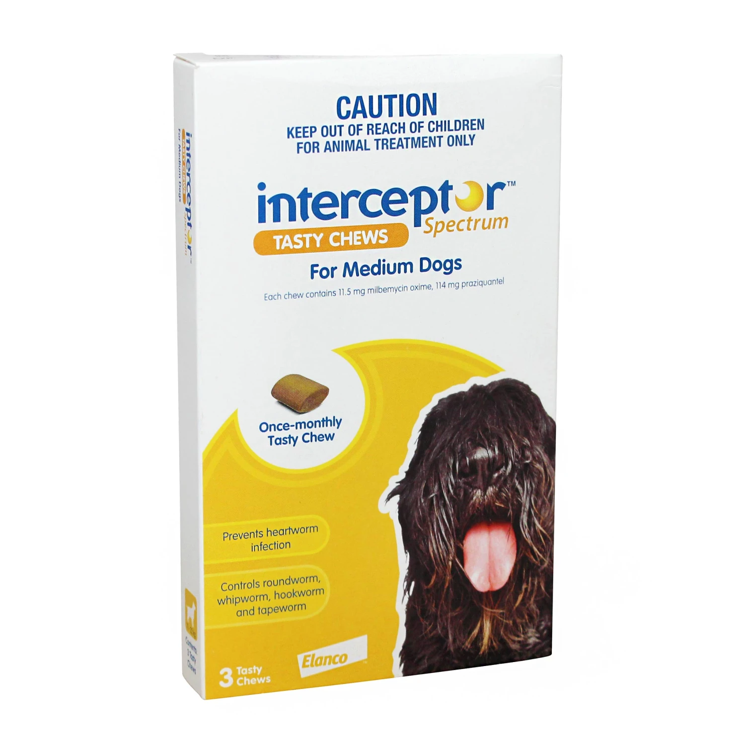 INTERCEPTORSpectrum Chews Yellow. Med Dogs 11-22kg 3 INTERCEPTORSpectrum Chews Yellow. Med Dogs 11-22kg - Image 3
