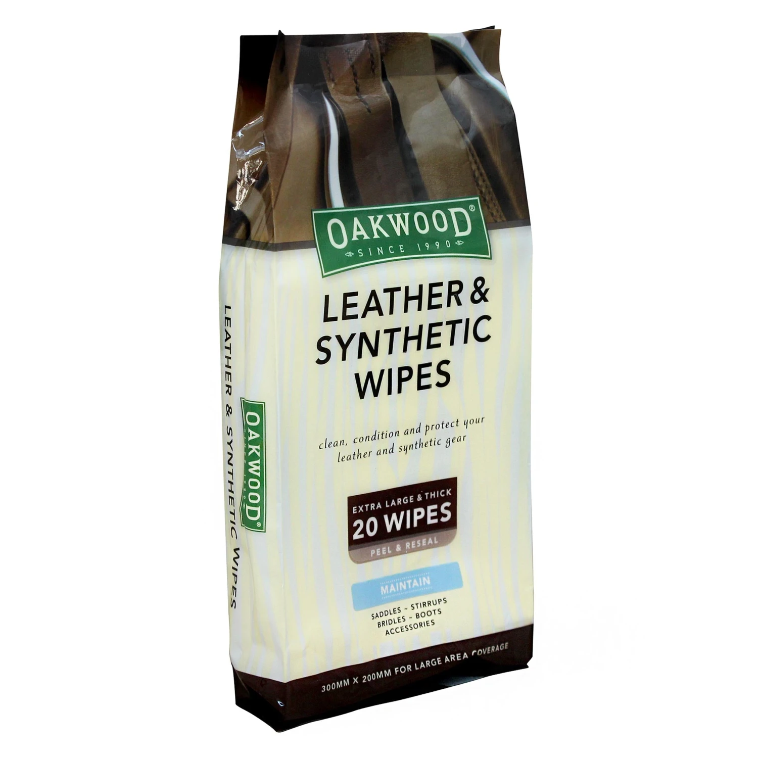 Oakwood Leather & Synthetic Wipes 20's 1 Oakwood Leather & Synthetic Wipes 20's