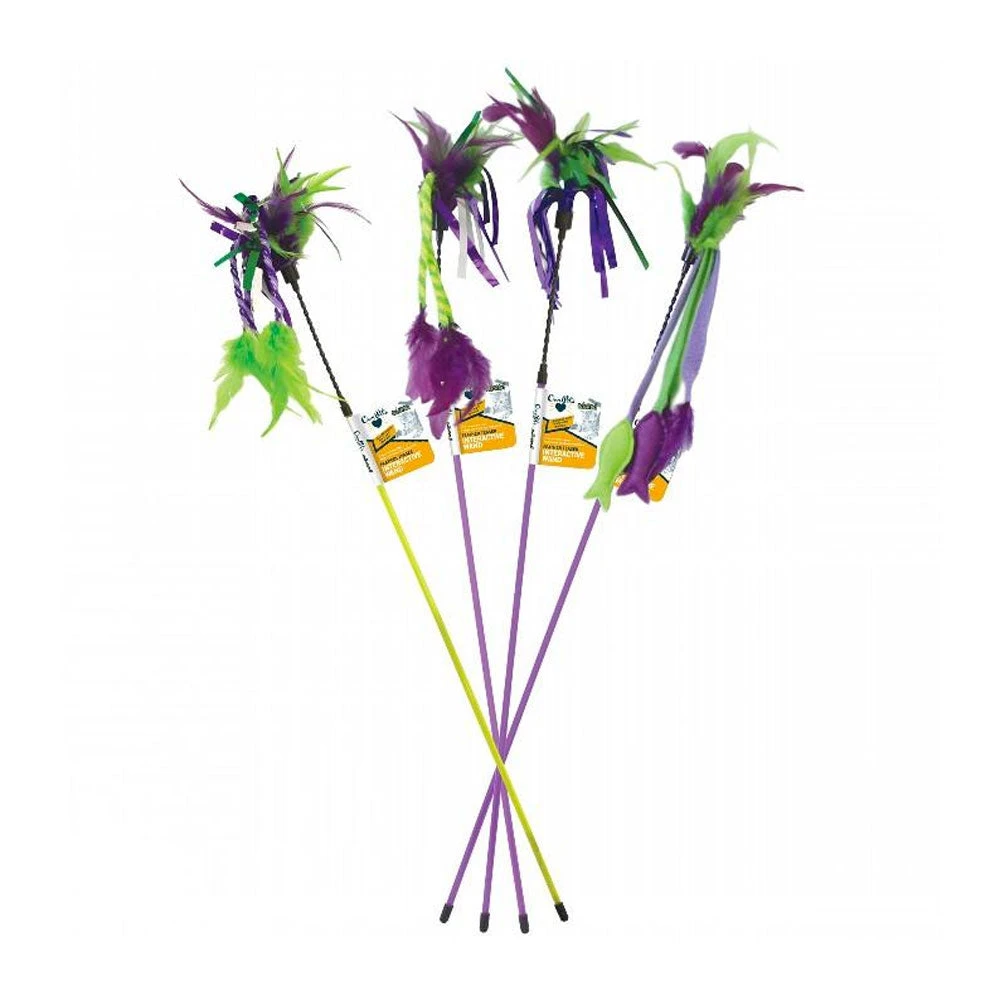 Go Cat Feather Teaser - Assorted 1 Go Cat Feather Teaser - Assorted