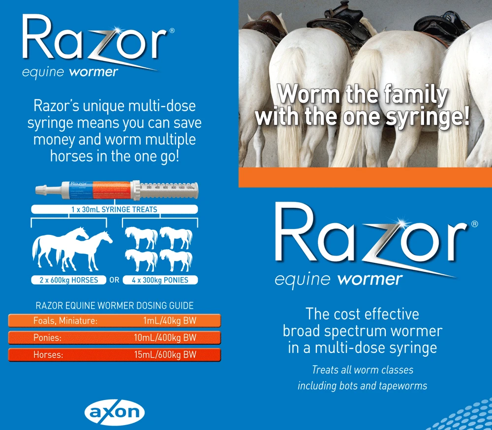 Virbac Equine RAZOR Wormer 30mL 2 Virbac Equine RAZOR Wormer 30mL - Image 2