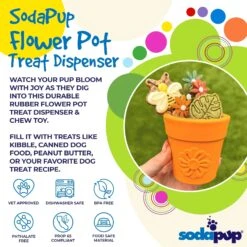 SodaPup Flower Pot Treat Dispenser 15 SodaPup Flower Pot Treat Dispenser -Vetn Pet Direct Store 3 ProductSynopsis SodaPup TreatDispensers SodaPup FlowerPot TerraCottaOrange 1 min 1024x1024 2x 949e95df d3e2 4c90 8d90 dd1334fb23a2