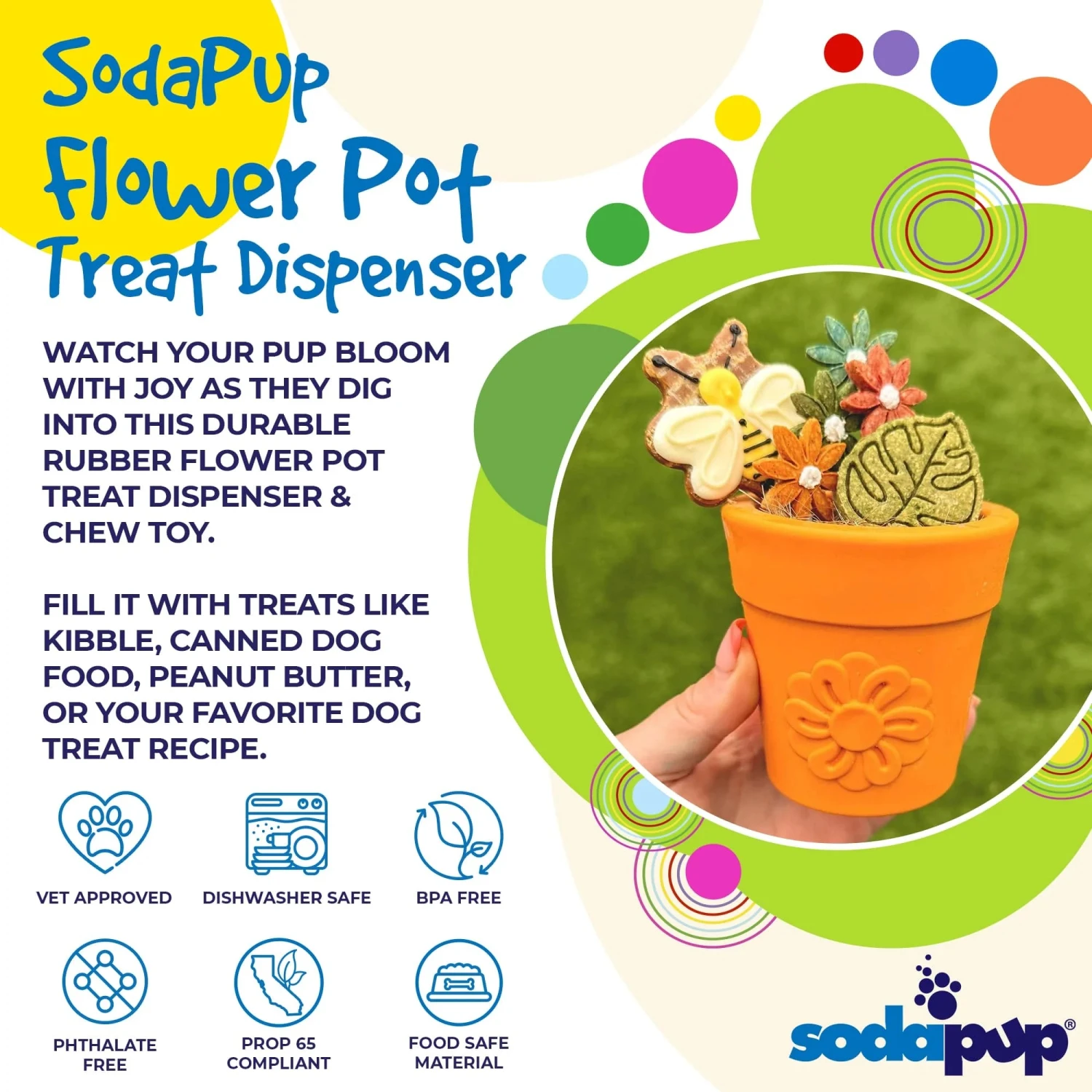 SodaPup Flower Pot Treat Dispenser 7 SodaPup Flower Pot Treat Dispenser - Image 7