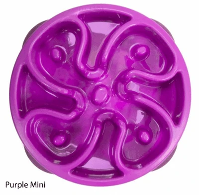 Outward Hound Fun Feeder Slow Feed Bowl - Purple 2 Outward Hound Fun Feeder Slow Feed Bowl - Purple - Image 2