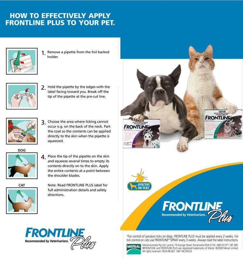 Frontline Plus For Large Dogs 20 To 40kg (44-88lb) 6 Frontline Plus For Large Dogs 20 To 40kg (44-88lb) - Image 6