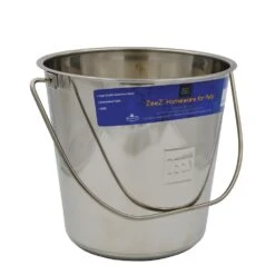 ZEEZ Stainless Steel Round Bucket Pail