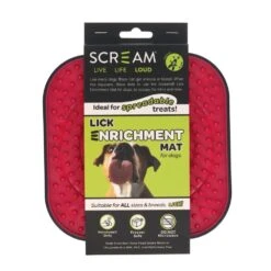 Scream Lick Enrichment Mat For Crates & Cages - Square 22 Scream Lick Enrichment Mat For Crates & Cages - Square -Vetn Pet Direct Store 49 SLM04925