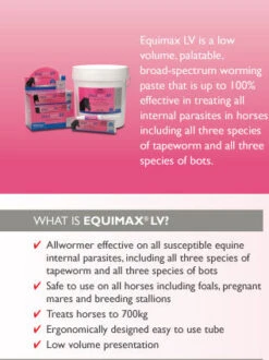Virbac Equimax LV Horse Wormer 7.49g 7 Virbac Equimax LV Horse Wormer 7.49g -Vetn Pet Direct Store 5038