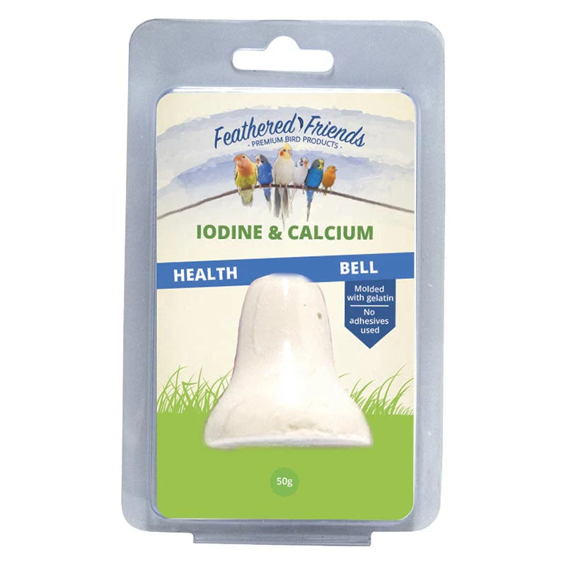 Feathered Friends Iodine & Calcium Health Bell 50g 1 Feathered Friends Iodine & Calcium Health Bell 50g