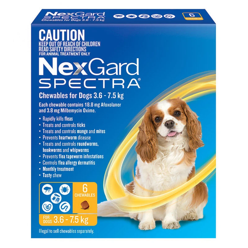 NexGard Spectra Chews For Small Dogs 3.6-7.5kg - 12 Pack Value Bundle 2 NexGard Spectra Chews For Small Dogs 3.6-7.5kg - 12 Pack Value Bundle - Image 2
