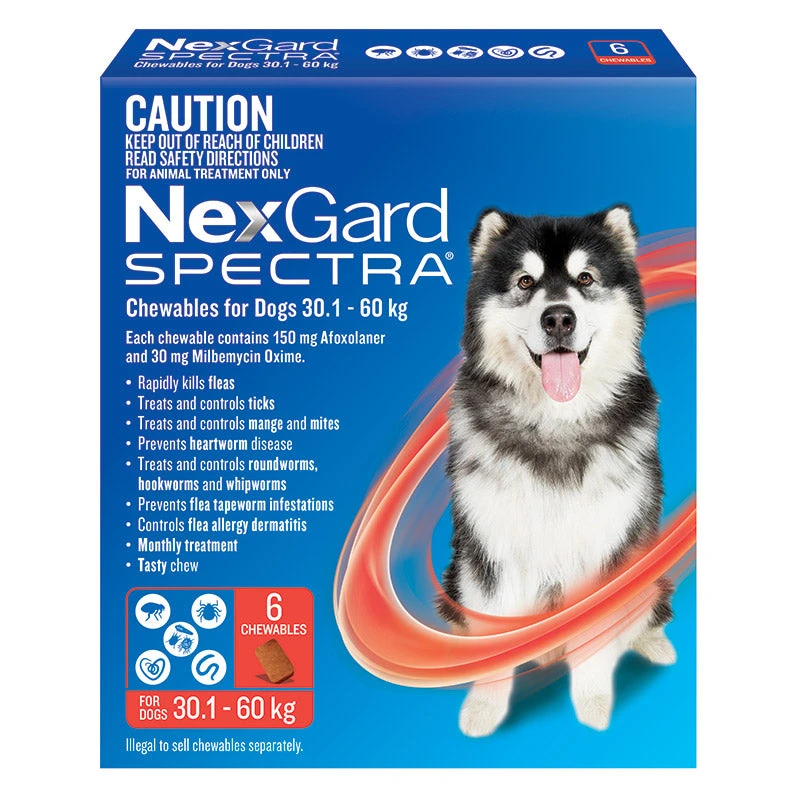 NexGard Spectra Chews For Very Large Dogs 30.1-60kg - 12 Pack Value Bundle 2 NexGard Spectra Chews For Very Large Dogs 30.1-60kg - 12 Pack Value Bundle - Image 2
