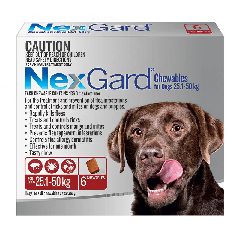 NexGard Chews For XLarge Dogs 25.1-50kg 2 NexGard Chews For XLarge Dogs 25.1-50kg - Image 2