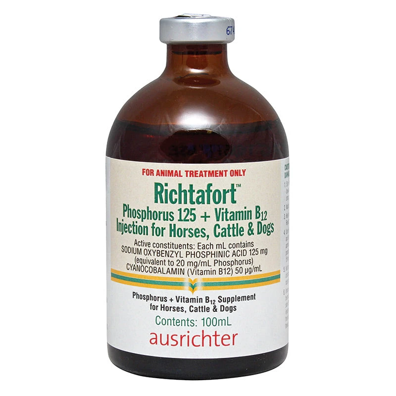 Richtafort Phosphorous 125 +Vit B12 Injection 100mL 1 Richtafort Phosphorous 125 +Vit B12 Injection 100mL