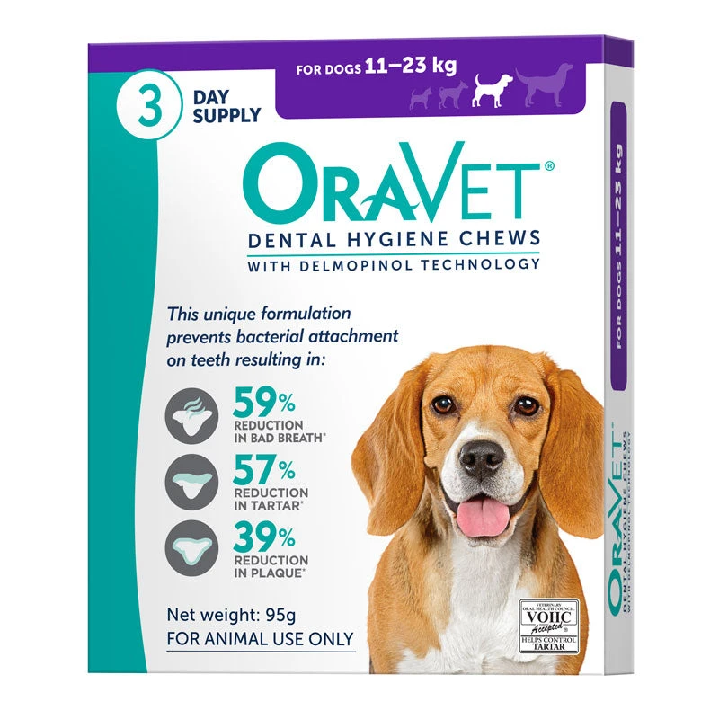 OraVet Dental Hygiene Chews For Dogs 11-23kg 3 OraVet Dental Hygiene Chews For Dogs 11-23kg - Image 3