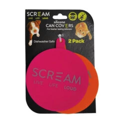 Scream Silicone Pet Food Can Cover - 2 Pack -Vetn Pet Direct Store 894626