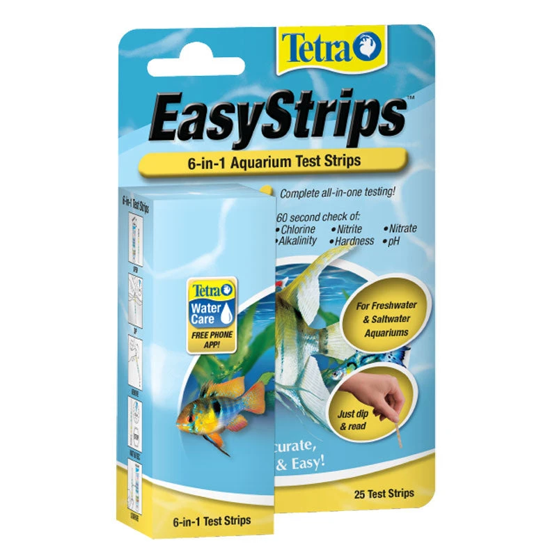 Tetra EasyStrips 6 In 1 Aquarium Test Strips 1 Tetra EasyStrips 6 In 1 Aquarium Test Strips