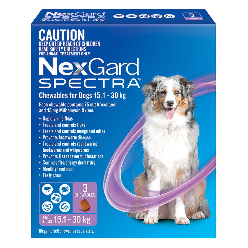 NexGard Spectra Chews For Large Dogs 15.1-30kg 2 NexGard Spectra Chews For Large Dogs 15.1-30kg - Image 2