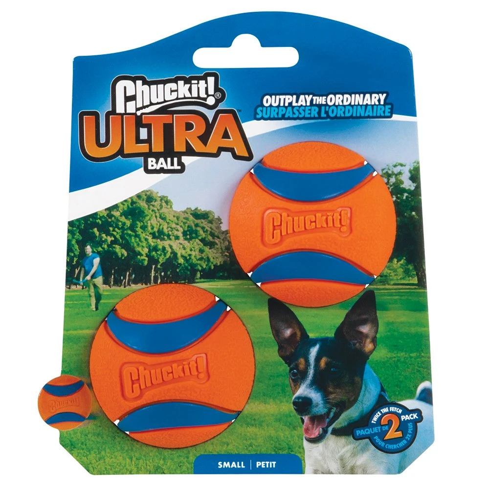 Chuckit! Ultra Ball 2 Pack (Small, Medium) 1 Chuckit! Ultra Ball 2 Pack (Small, Medium)