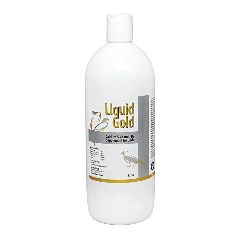Liquid Gold Calcium & Vitamin D3 Supplement For Birds 1 Liquid Gold Calcium & Vitamin D3 Supplement For Birds