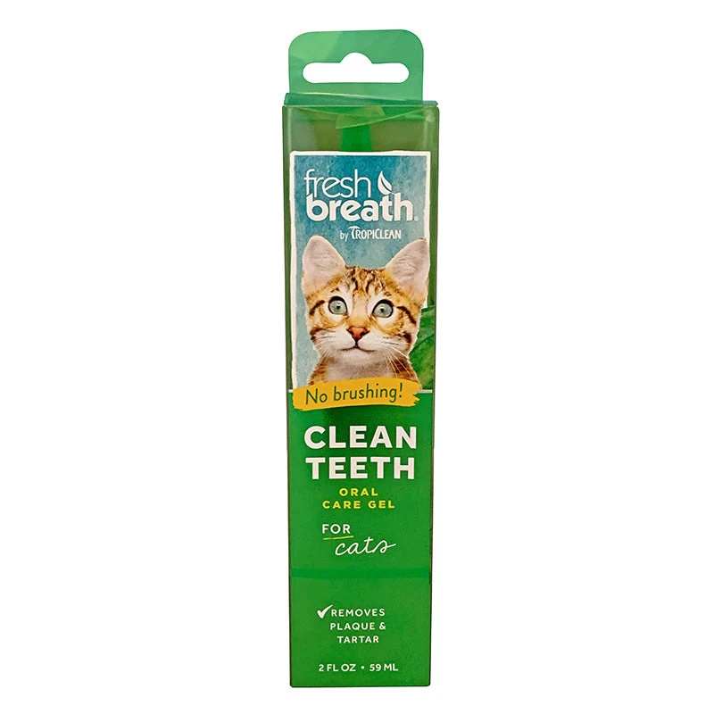 Tropiclean Clean Teeth Gel For Cats 59mL 1 Tropiclean Clean Teeth Gel For Cats 59mL