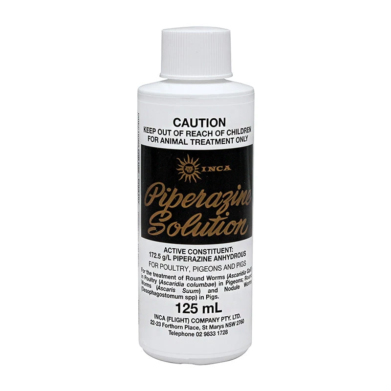 Inca Piperazine Solution For Poultry, Pigeons & Pigs 2 Inca Piperazine Solution For Poultry, Pigeons & Pigs - Image 2