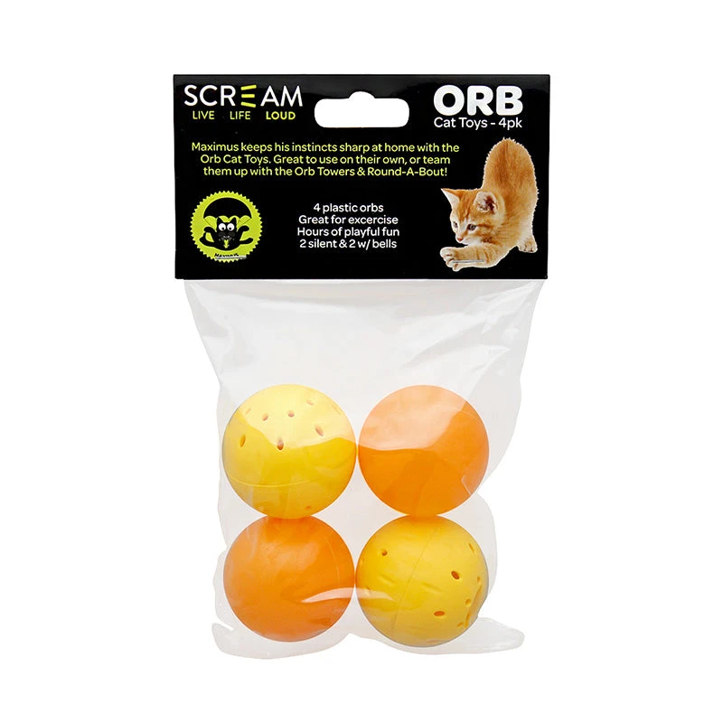 Scream Orb Cat Toy 4 Pack 1 Scream Orb Cat Toy 4 Pack