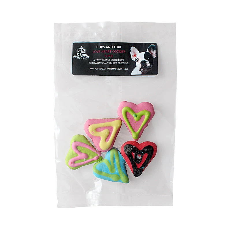 Huds & Toke Little Doggy Love Heart Cookies - 5pack 1 Huds & Toke Little Doggy Love Heart Cookies - 5pack
