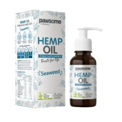 Pawsome Organics Hemp & Seaweed Oil For Dogs & Cats 100mL