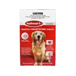 Nuheart Soluble Monthly Heartworm Tablets 6 Nuheart Soluble Monthly Heartworm Tablets -Vetn Pet Direct Store 963586