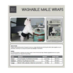 ZEEZ Washable Male Wrap 7 ZEEZ Washable Male Wrap -Vetn Pet Direct Store 969268