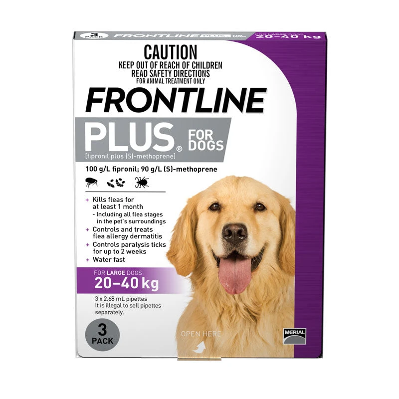 Frontline Plus For Large Dogs 20 To 40kg (44-88lb) 1 Frontline Plus For Large Dogs 20 To 40kg (44-88lb)