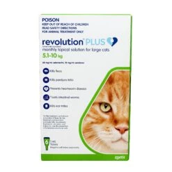 Revolution Plus For Large Cats 5.1-10kg -Vetn Pet Direct Store 980011