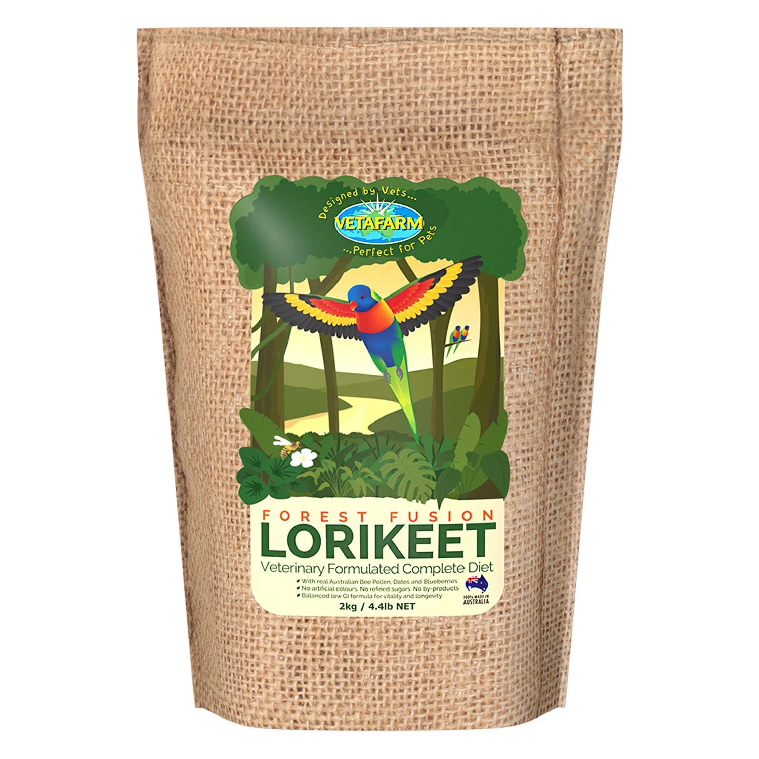 Vetafarm Forest Fusion Lorikeet Diet 2 Vetafarm Forest Fusion Lorikeet Diet - Image 2