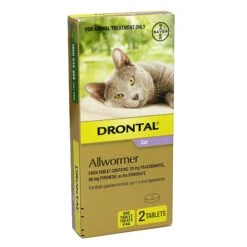 Drontal Cat Worming Tablets 6 Drontal Cat Worming Tablets -Vetn Pet Direct Store 993459