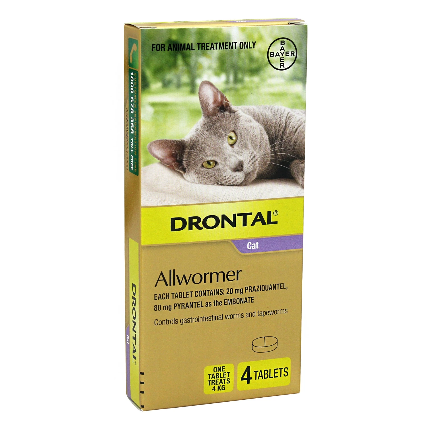 Drontal Cat Worming Tablets 2 Drontal Cat Worming Tablets - Image 2