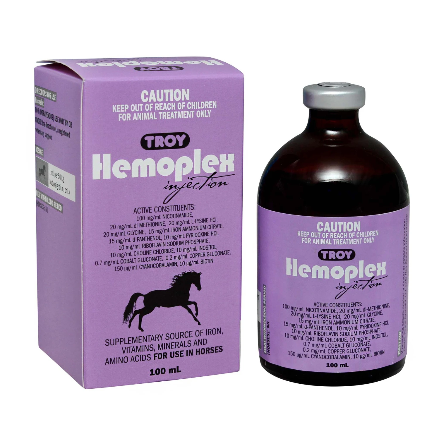 Troy Hemoplex Injection For Horses 100ml 1 Troy Hemoplex Injection For Horses 100ml