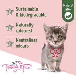 Trouble & Trix Tofu Cherry Blossom Scent Clumping Cat Litter Pellets 10L -Vetn Pet Direct Store AQ545TroubleTrixNaturalPelletsCatLitter 04