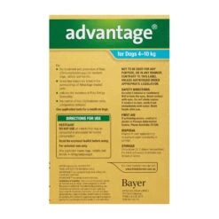 Advantage For Dogs 4kg-10kg -Vetn Pet Direct Store Advantage Fleas For Dogs 4 10kg 6 Pack 2 4web