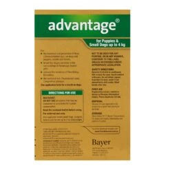 Advantage For Dogs & Puppies Under 4kg 17 Advantage For Dogs & Puppies Under 4kg -Vetn Pet Direct Store Advantage Fleas For Puppies Small Dogs Up To 4kg 4 Pack 2 4web