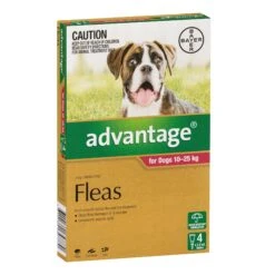 Advantage For Dogs 10-25kg 16 Advantage For Dogs 10-25kg -Vetn Pet Direct Store Advantage Fleas for Dogs 10 25kg 4 Pack 0 4web