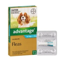 Advantage For Dogs 4kg-10kg -Vetn Pet Direct Store Advantage Fleas for Dogs 4 10kg 1Pack 10 4web