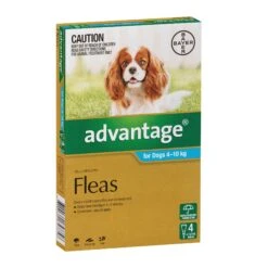 Advantage For Dogs 4kg-10kg -Vetn Pet Direct Store Advantage Fleas for Dogs 4 10kg 4 Pack 0 4web
