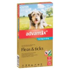 ADVANTIX For Medium Dogs 4-10kg -Vetn Pet Direct Store Advantix Fleas Ticks For Dogs 4 10kg 6 Pack web