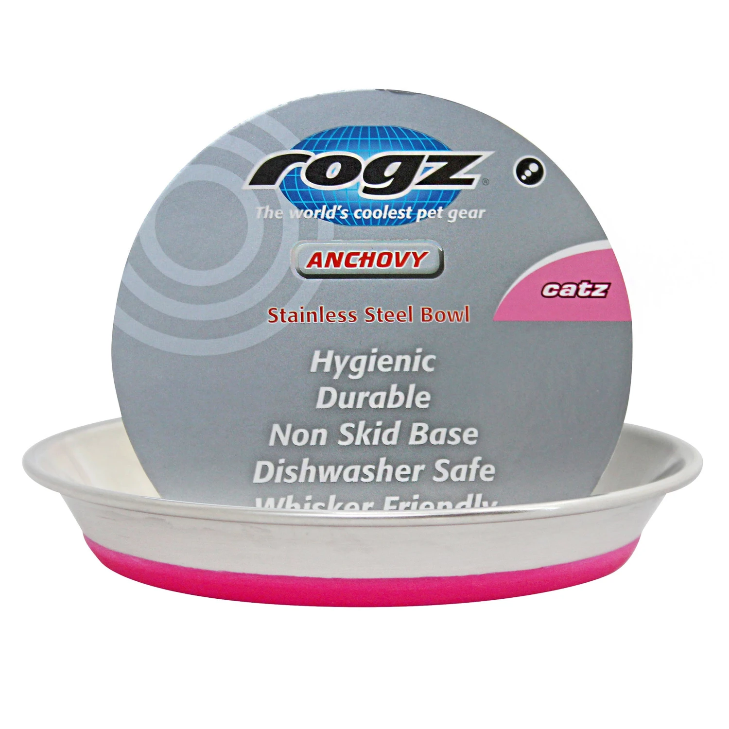 Rogz Anchovy Whisker Friendly Stainless Steel Cat Bowl 2 Rogz Anchovy Whisker Friendly Stainless Steel Cat Bowl - Image 2