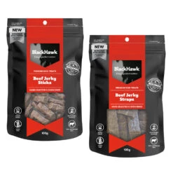 Black Hawk Beef Jerky Dog Treats 100g