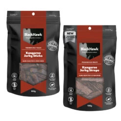 Black Hawk Kangaroo Jerky Dog Treats 100g
