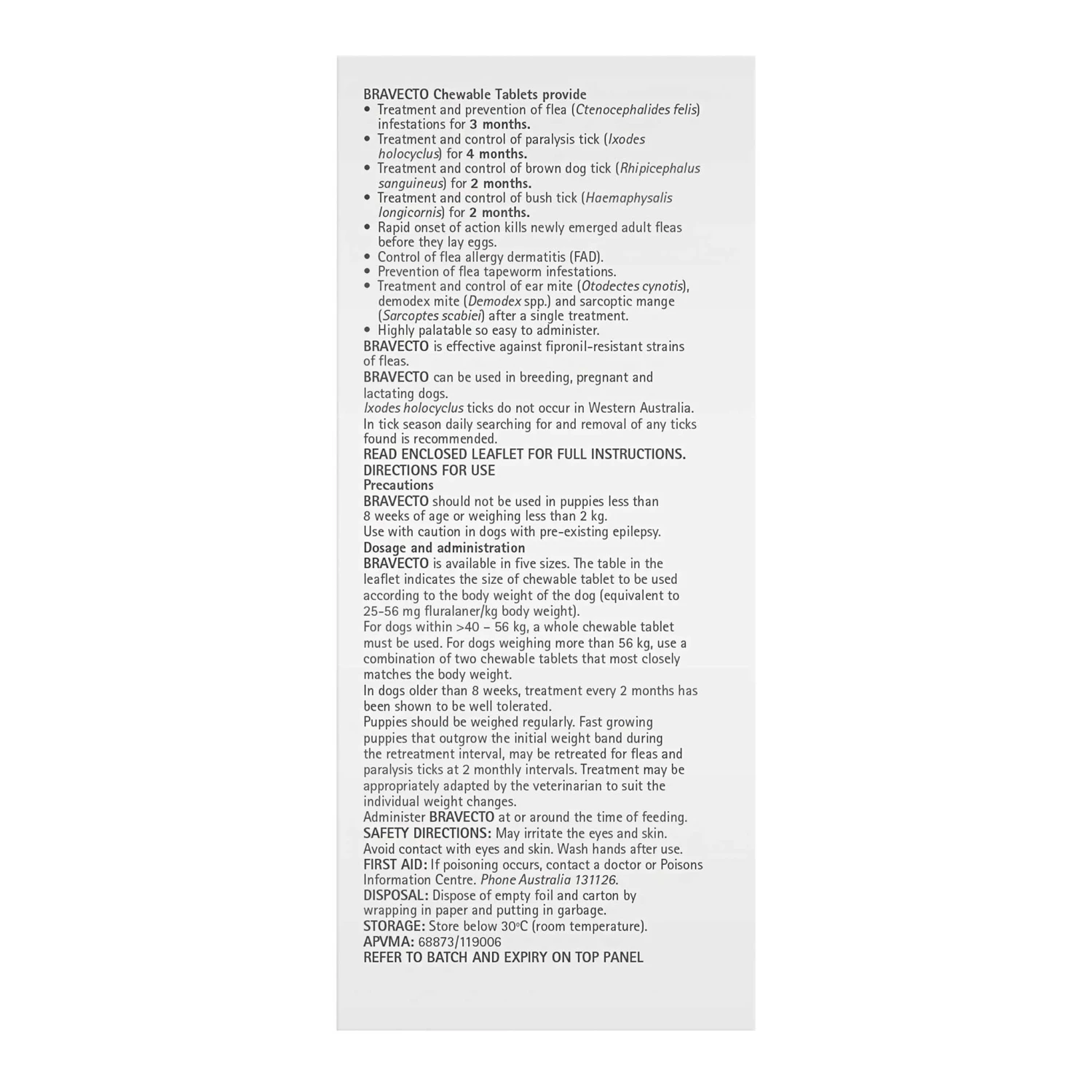 Bravecto 3-Month Chews For Very Large Dogs 40-56kg (Pink) - 2 X 2 Chew Value Bundle 3 Bravecto 3-Month Chews For Very Large Dogs 40-56kg (Pink) - 2 X 2 Chew Value Bundle - Image 3