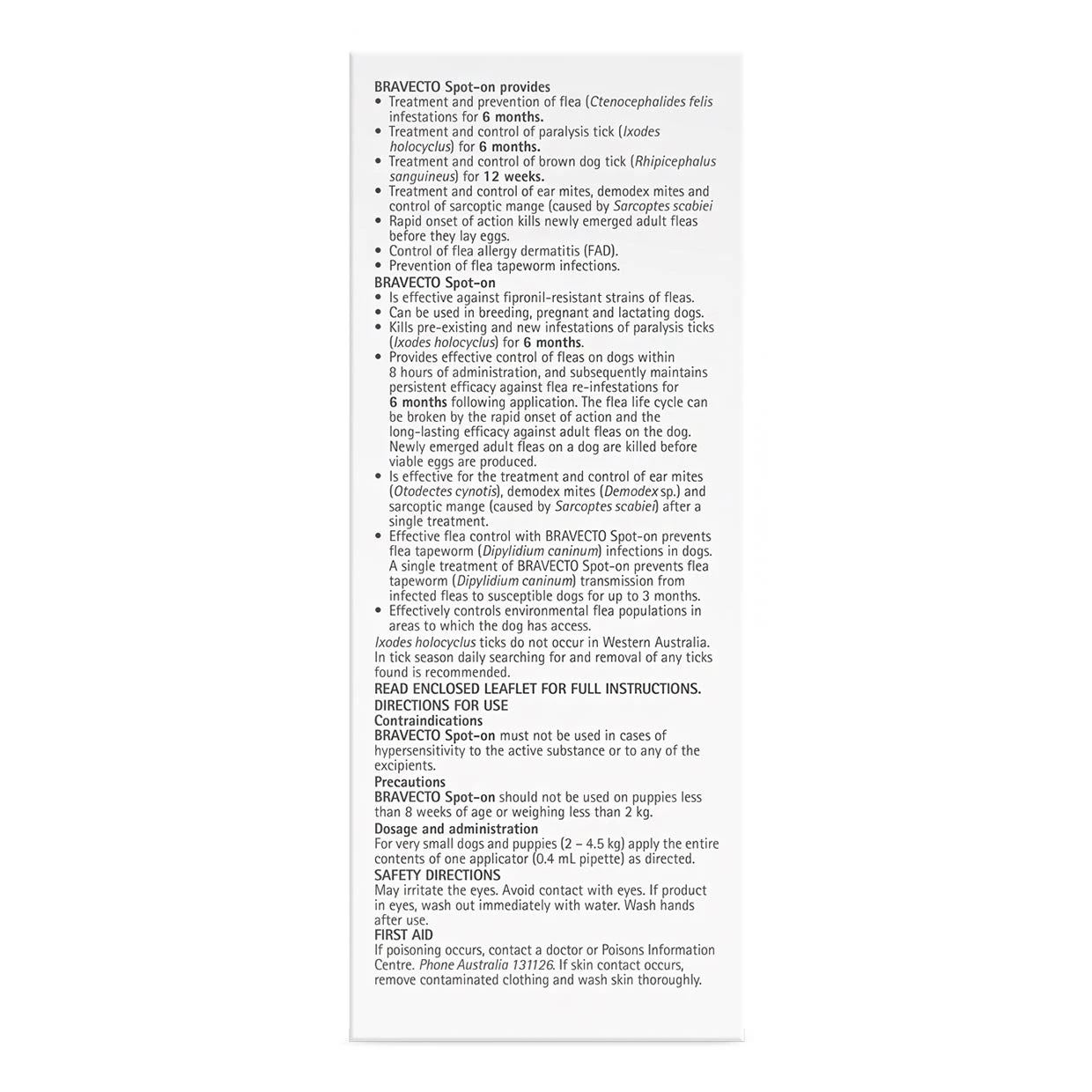 Bravecto Spot-on For Dogs 2kg-4.5kg (Yellow) - 2 Pack Value Bundle 3 Bravecto Spot-on For Dogs 2kg-4.5kg (Yellow) - 2 Pack Value Bundle - Image 3